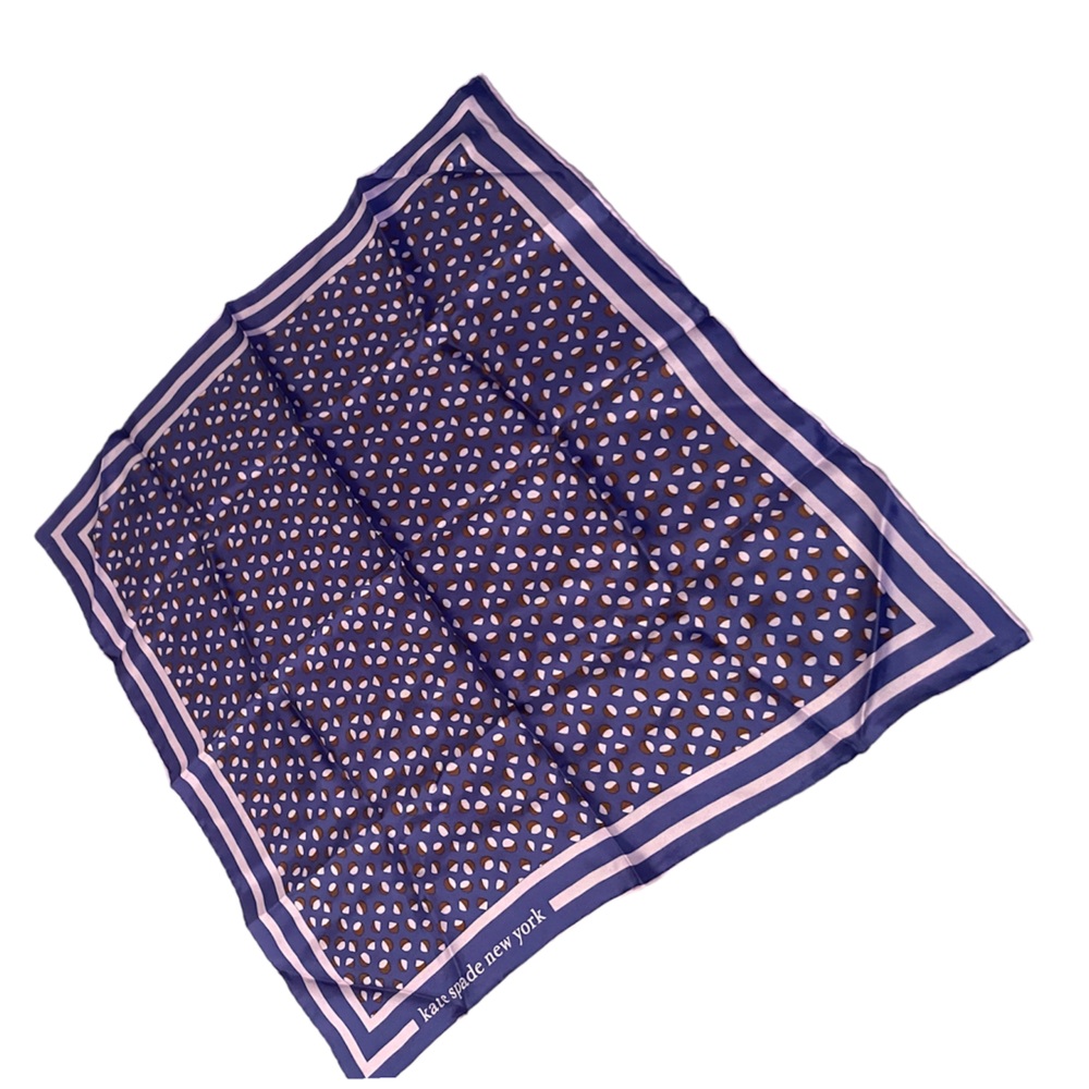 Kate Spade Purple Silk Scarf
